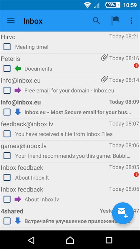 inbox.lv email.